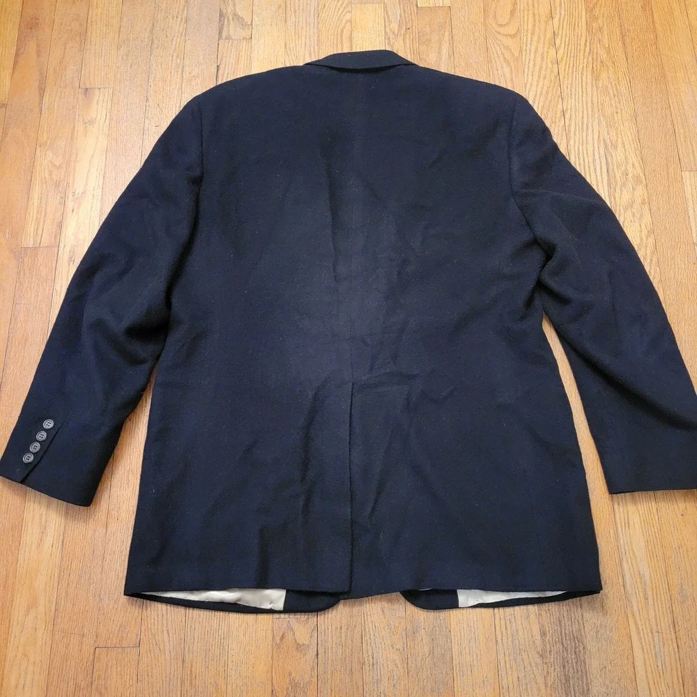 Jos A Bank 50R Blazer Black Camel Hair Premier Collection Sport Coat Jacket
